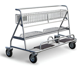 Draag WP4 Plaatwagen – Met Mand en Plank voor Plaatmateriaalverwerking