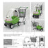 100L Winkelwagen met Inzittende Kinderauto