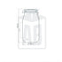2000ml Kilnclip Glazen Pot