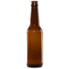 330ml bierfles gemaakt van amberkleurig glas
