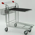 Vario WTP-3D Transportkar – Dubbeldekskar met Mand en Plank