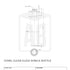 250ml Heldere Glazen Dorica Olie Fles (Schroefhals)