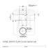 250ml Witte Flint Glazen Lage Pot