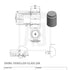 300ml Geprofileerde Glazen Voedselpot