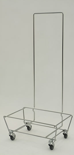 Mand Stapelrek met Handvat – Mobiele Mandhouder voor Detailhandel