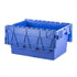 Attached Lid Tote Box – 60 Litres – 600x400x320mm – Stackable & Nestable