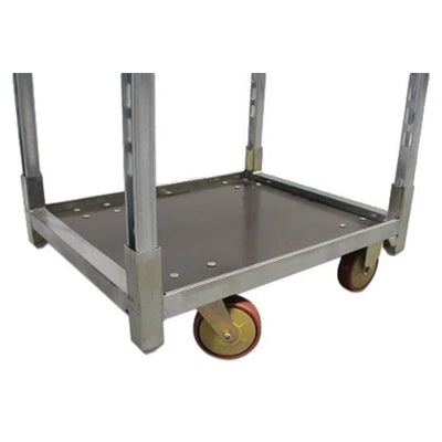 Deense plantentrolley met 3 verstelbare planken – 715x565x1250mm, gegalvaniseerd stalen frame