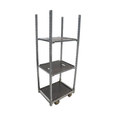 Deense plantentrolley met 3 verstelbare planken – 715x565x1250mm, gegalvaniseerd stalen frame