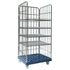 3-zijdige display rolcontainer – 810x720x1808mm, 4 verwijderbare schappen, elektrolytisch verzinkt