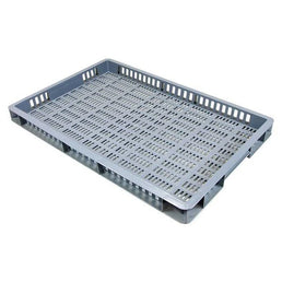 Euro Plastic Stapelbak – 600x400x50mm – 8L Capaciteit – Geperforeerde Bodem & Zijkanten