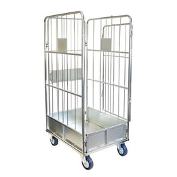 Wasrolcontainer – 720x900x1750mm, 4-zijdig buisframe, 500kg capaciteit