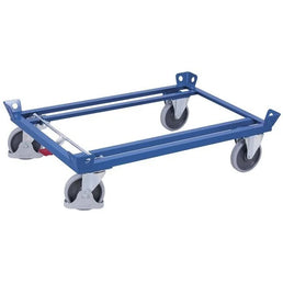 Metal Dolly – 1270x1070mm – Open Base, 500kg Capacity, TPR Wheels with Brake