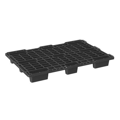 Plastic Pallet – 1200x800x125mm – Nestbaar – Open Dek – Randrand – 900kg Dynamische Last – 4.7kg