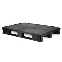 Plastic Pallet 1200x800x150mm – Closed Deck, Raised Edge, PE Recycled