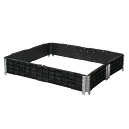 Plastic Pallet Collar – 1200x1000x200mm – 6 Scharnieren – Vouwbaar & Stapelbaar – Zware PE Kunststof