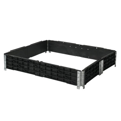 Plastic Pallet Collar – 1200x1000x200mm – 6 Scharnieren – Vouwbaar & Stapelbaar – Zware PE Kunststof