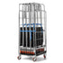 2-zijdige nestbare rolcontainer 804x680x1695mm – Vouwbare basis, 500kg capaciteit