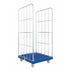 2-zijdige rolcontainer – 810x720x1620mm, Gegalvaniseerd met kunststof basis, 500kg capaciteit