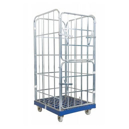 4-zijdige rolcontainer – 810x720x1620mm, Elektrolytisch Verzinkt, Verwijderbare Deuren, 500kg Capaciteit