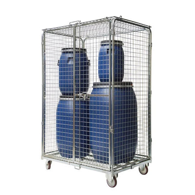 Anti-Theft Roll Container – 1200x800x1870mm, Demountable with Metal Base