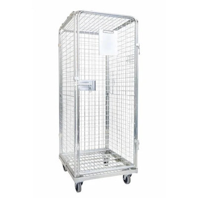 Anti-Theft Roll Container – 800x710x1800mm, Demountable with Metal Base & Plug-In Gates