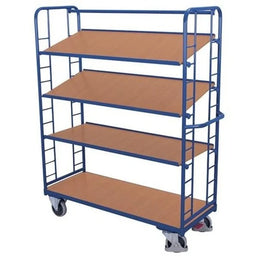 Hoge Geplankte Trolley – 4 Planken – 1510x550x1815mm – 250kg Capaciteit
