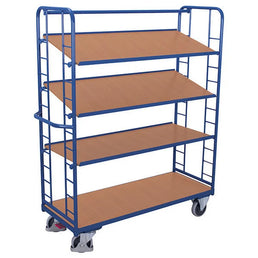 Hoge Geplankte Trolley – 4 Planken – 1805x650x1855mm – 400kg Capaciteit