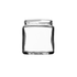 120ml Witte Flint Glazen Lage Pot