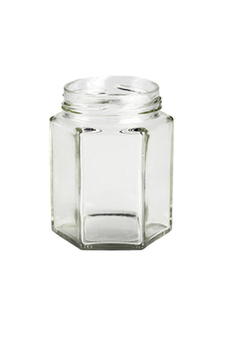 195ml Zeshoekige Glazen Pot