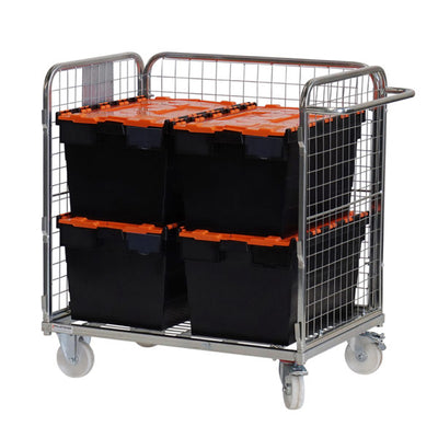 Driezijdige compacte goederenpickwagen