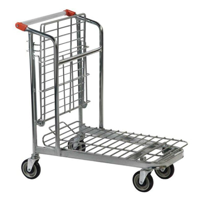 Nestbare voorraadwagen met opvouwbare plank
