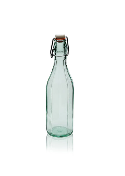 500ml Half Flint Facetted Costolata Fles met Swing Stopper