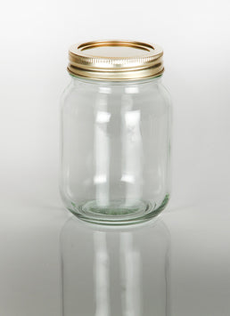 500ml Effen Mason Glazen Pot