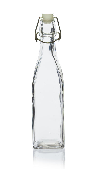 550ml Vierkante Swing-Stopper Glazen Waterfles