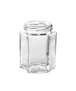 283ml (12oz) Zeshoekige Glazen Pot