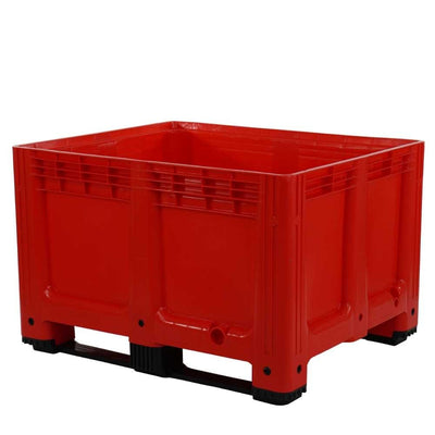 Plastic pallet opslagdoos rood