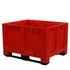 Plastic pallet opslagdoos rood