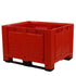 Geventileerde plastic palletopslagdoos rood