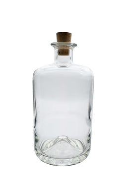 100ml Apotheker Glazen Fles met Kurkmond