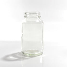 120ml (4oz) Witte Flint Glazen Poederfles