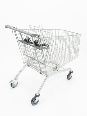 Refurbished Shopping Trolley with Twin Toddler Seats, 212 Litre Capacity, 1095 x 590 x 1010 mm