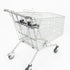 Shopping Trolley with Twin Toddler Seats - 212 Litre Capacity, 109.5 x 59 x 101cm