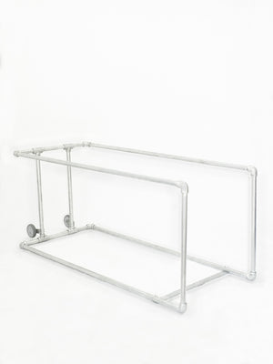 Mobile Shopping Trolley Bay – Galvanised Steel Trolley Park, 1.8m x 0.72m
