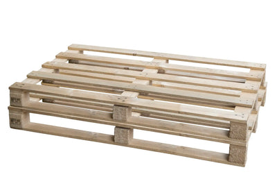 One-Way Wooden Pallet 1200 × 800 × 120 mm – Used – 400 kg Dynamic Load
