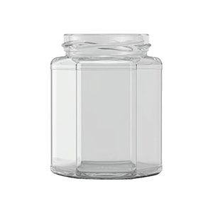 12oz Hexagonal Jam Jar (280ml) – Pallet of 2,376