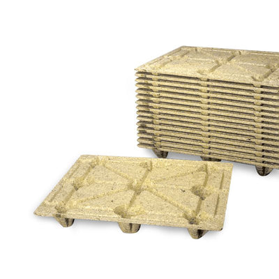 Extra Strong Wood Fibre Pallet 1200 x 1000 x 135mm | Nestable Export Pallet | 1250kg Load Capacity | 9 Legs