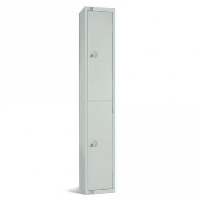 2 Door Contract Steel Locker with Cam - Key Lock, 300 x 300mm