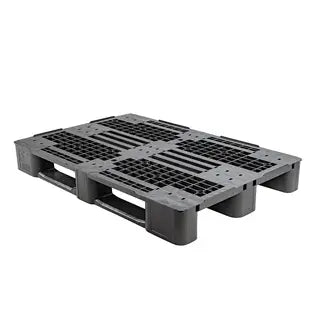 Heavy Duty Plastic Euro Pallet 1200 x 800 x 145mm with 3 Runners – 1300kg Dynamic Load | Rackable