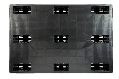 Heavy Duty Nestable Plastic Pallet 1200 x 1000 x 153mm – Closed Deck with Raised Edge | 1200kg Dynamic Load