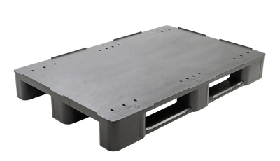 Heavy Duty Reinforced Plastic Euro Pallet 1200 x 800 x 145mm – Closed Deck | 1600kg Dynamic Load | Rackable